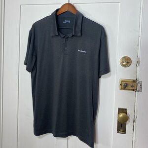 Columbia Sportswear Omni-Wick Gray Polo Short Sleeve Casual Top L